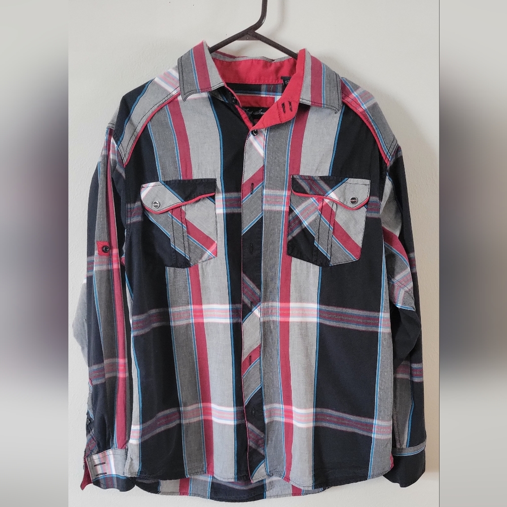 Mens Plaid dress shirt